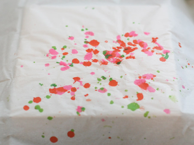 DIY Holiday: Crayon Chip Wrapping Paper