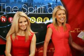 Kelly Ripa red dress