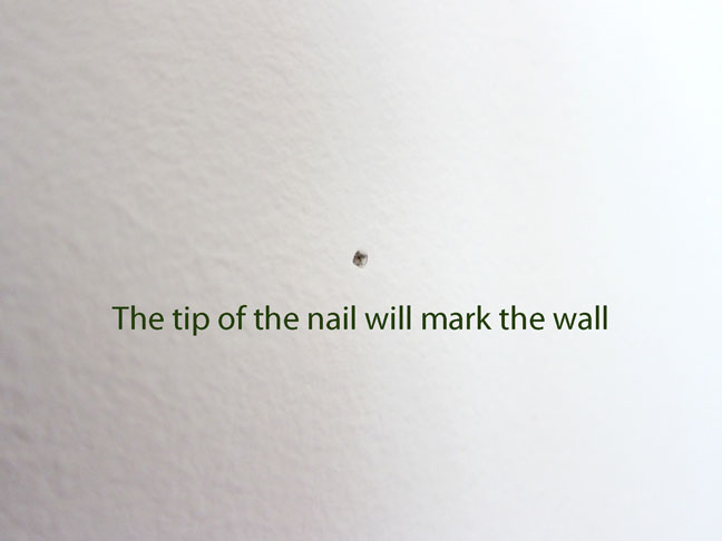 DIY: Picture Hanging Trick nail hole