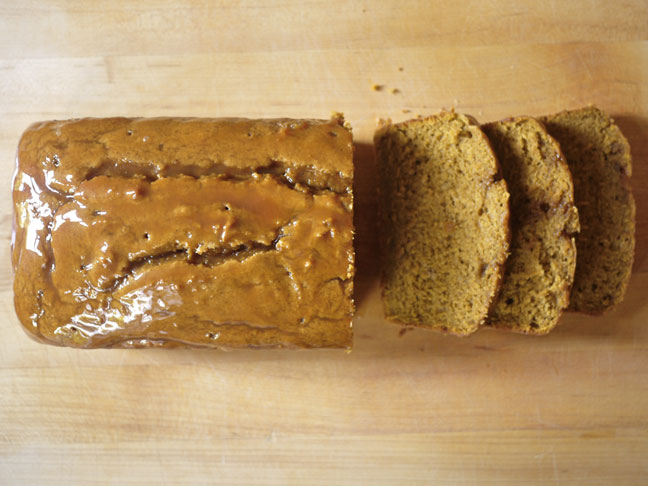 Fall Spice Pumpkin Bread Caramel Glaze 2