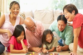 family playing games