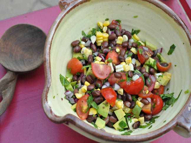 Black Bean and Avocado Salad Labor Day Recipes