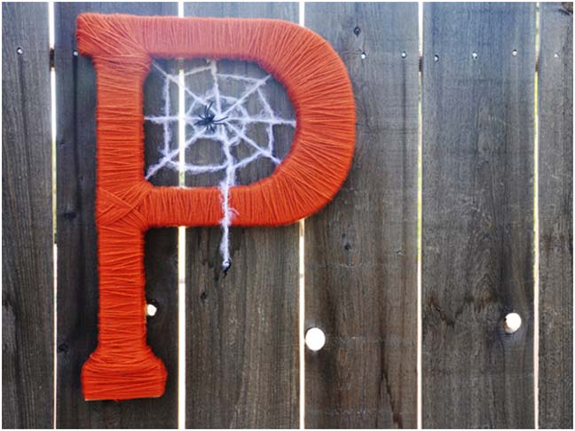 Spooky Monogram DIY Craft