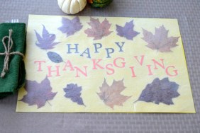 Thanksgiving Placemat Craft