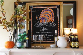 Thanksgiving Menu Chalkboard DIY