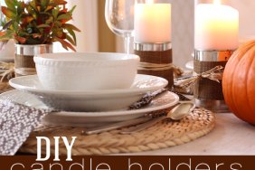 Thanksgiving Candle Holders DIY