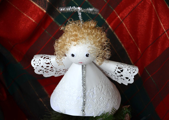 Angel Christmas Tree Topper Craft - Step 12