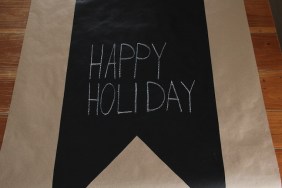 Chalkboard Table Runner DIY