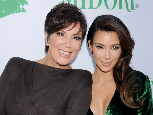 Kris and Kim Kardashian