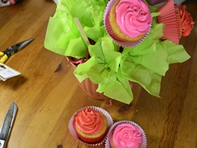 Cupcake Bouquet - last step