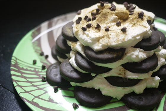 Thin Mint Icebox Cake