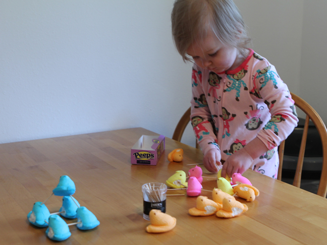 Easter Craft: Peeps Tower