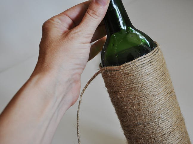 DIY: Jute Wrapped Bottles