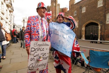 prince george christening fans