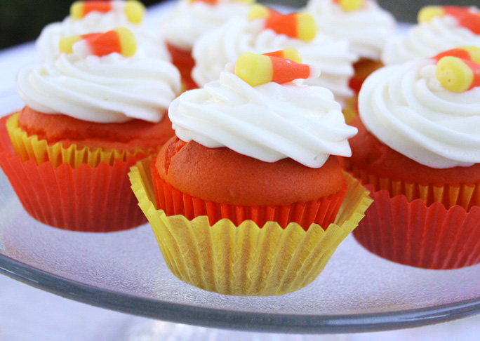 Candy Corn Cupcakes