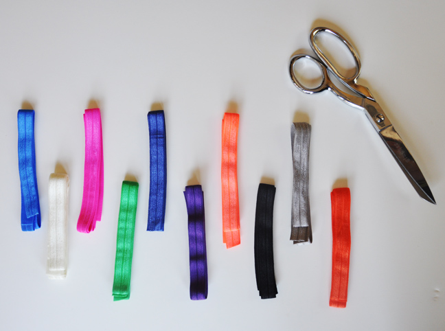 DIY Elastic Hair Ties - Supplies