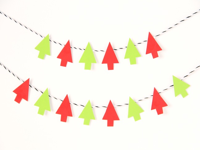 christmas tree garland diy tutorial