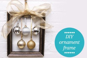 diy christmas ornament frame tutorial