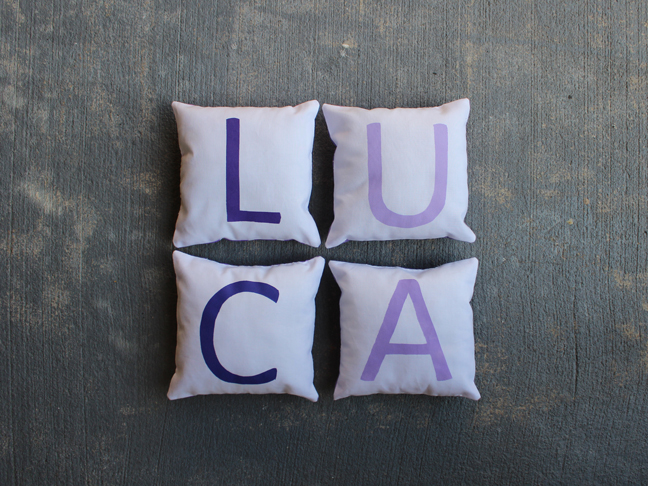 Mini Alphabet Pillows