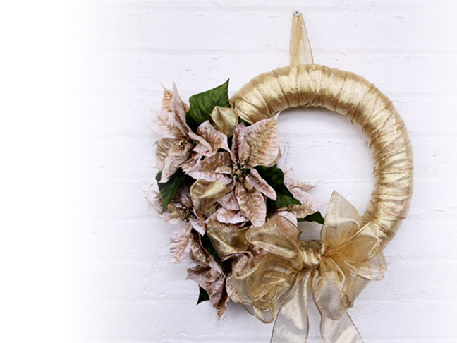 diy poinsettia wreath tutorial