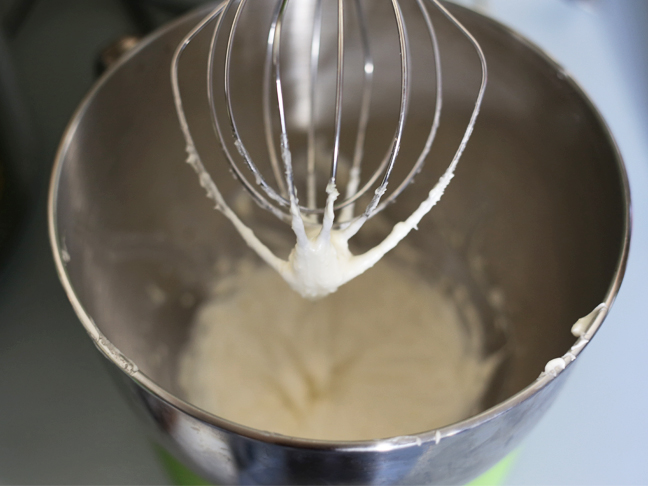 Making Frosting for Cupcake Sugar Scrub Bars