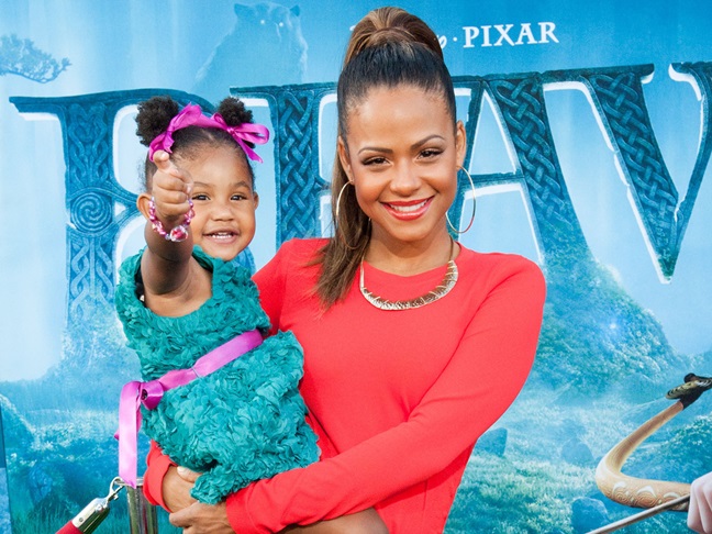 Christina Milian and daughter Violet