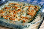 baked spinach Mac and cheese