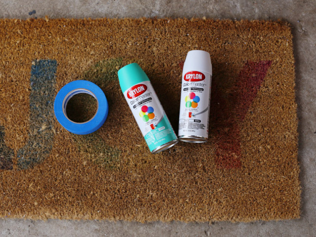 DIY Upcycled Door Mat