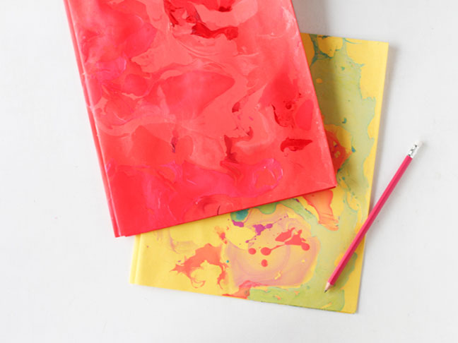 DIY Marbled Folders