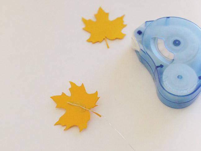 DIY Falling Leaves Cake Topper