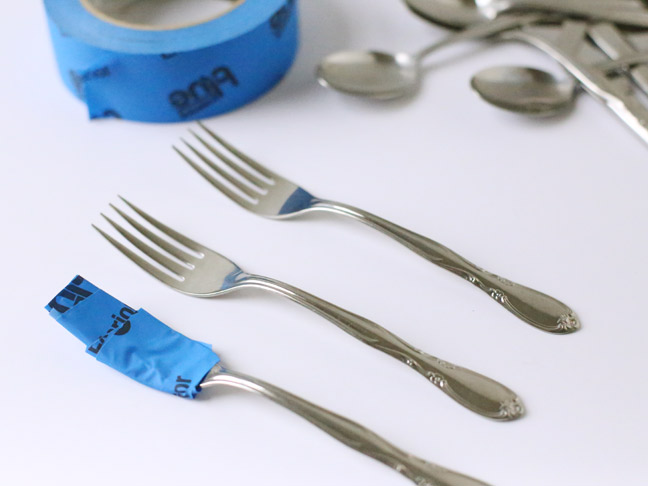 DIY Copper Gilded Flatware