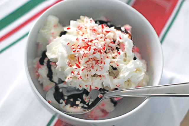 Candy Cane Sundae