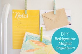 diy refrigerator magnet organizers