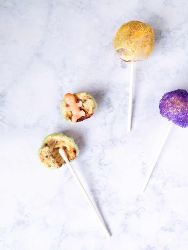 Celebrate Mardi Gras with King Cake Pops | Shauna Younge