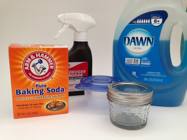 baking soda dawn mason jar