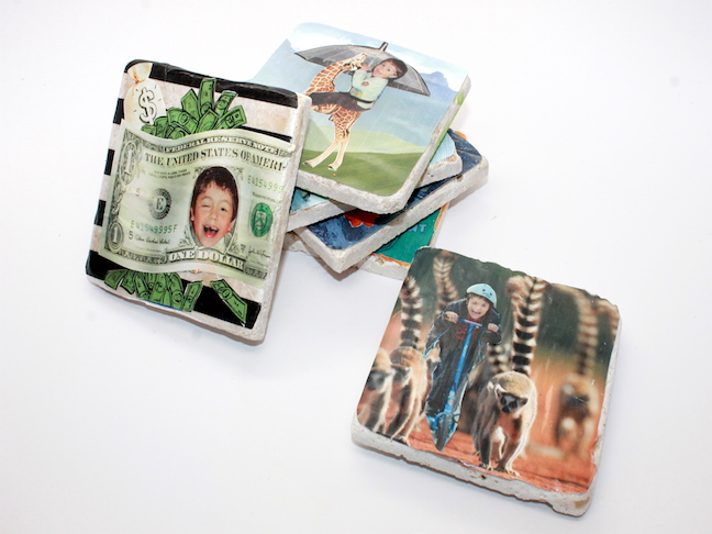 DIY Photo Collage Coaster