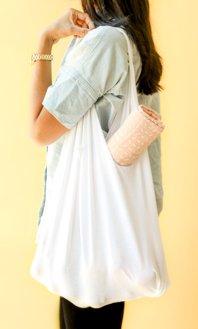 How to Make a DIY T-Shirt Tote in 10 Minutes or Less