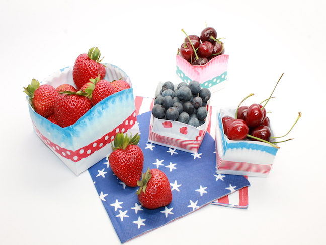 How to Make Fourth of July Paper Plate Bowls