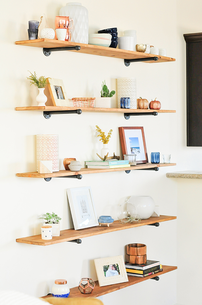 diy industrial shelf