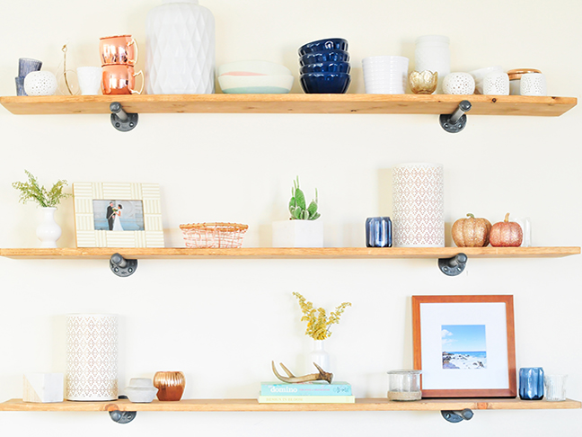 diy industrial shelf