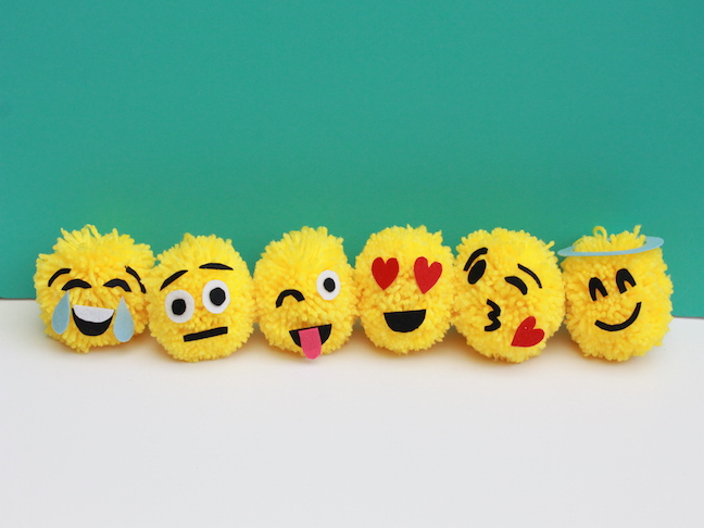 DIY Emoji Christmas Ornaments