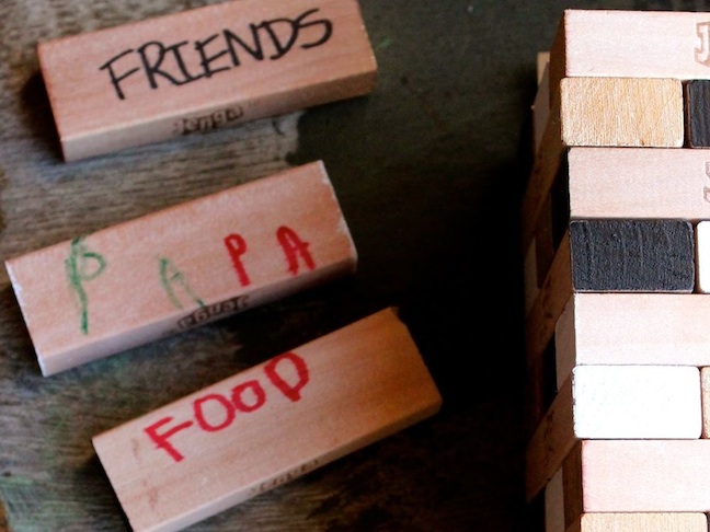 jenga thanksgiving game of gratitude