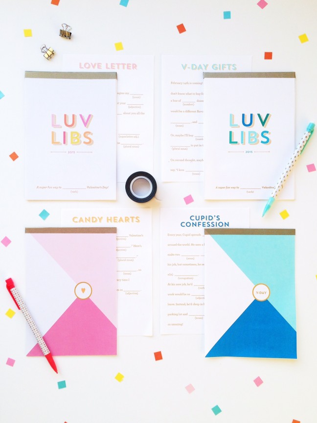 DIY Valentine's Day Mad Libs Notebooks | Shauna Younge