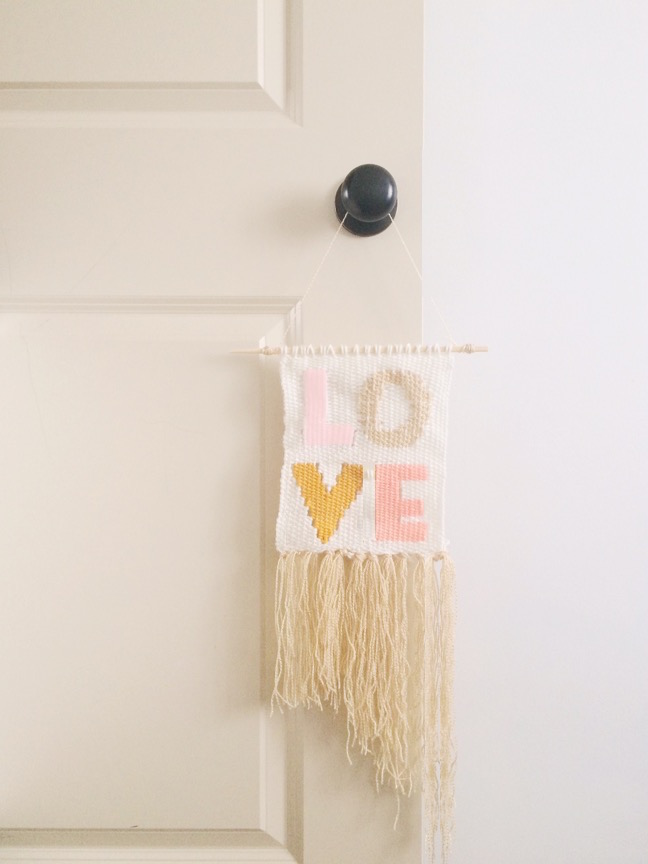 DIY Typography Woven Wall Hanging | Shauna Younge