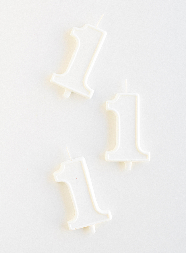 white chocolate birthday candles