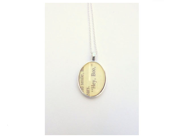 "Hey, Boo," To Kill A Mockingbird Necklace