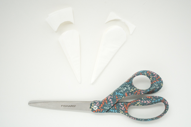 cut coffee filters scissors