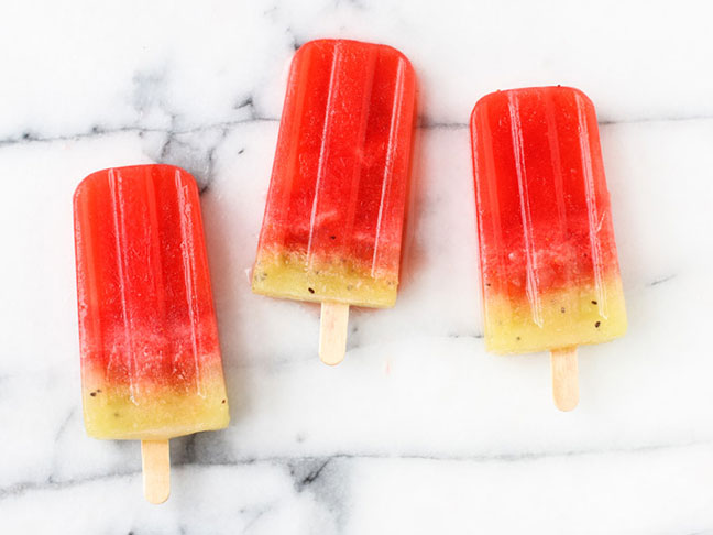 Strawberry Kiwi Popsicles Recipe