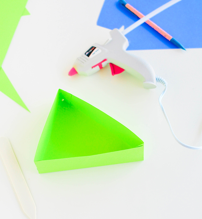 green triangle box hot glue gun