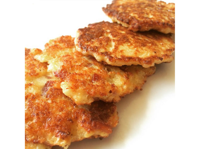 cauliflower and bacon fritters